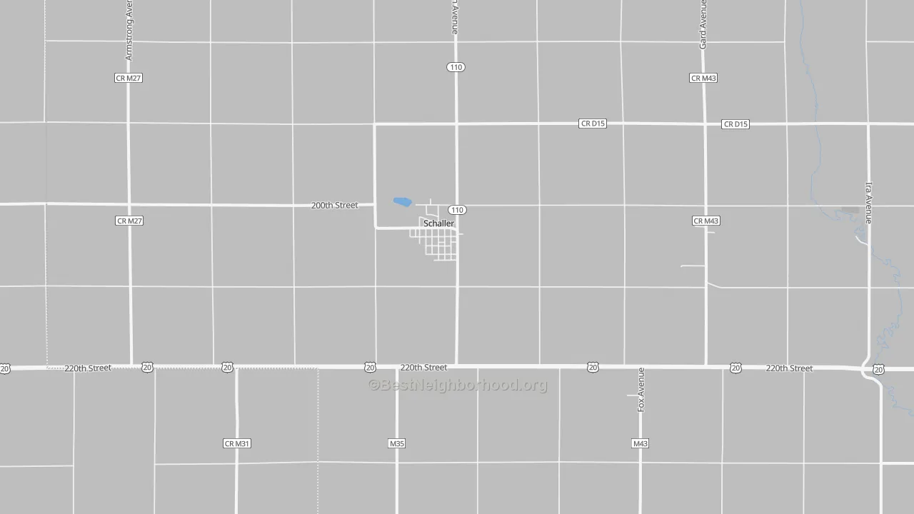 Transit Grade map of Schaller, IA