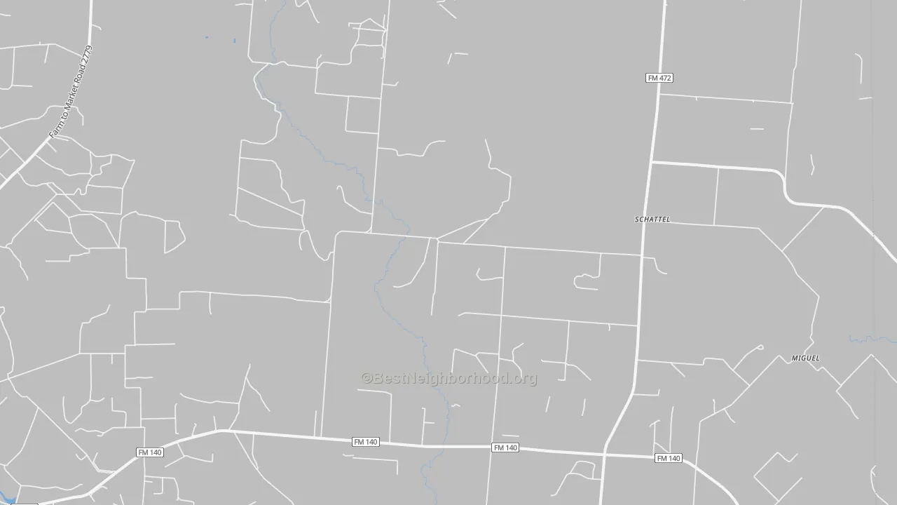 Transit Grade map of Schattel, TX