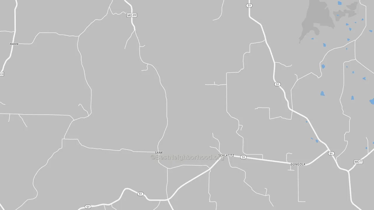 Transit Grade map of Schlatitz, MO