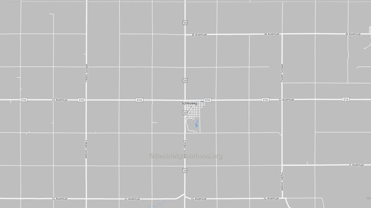 Transit Grade map of Schleswig, IA