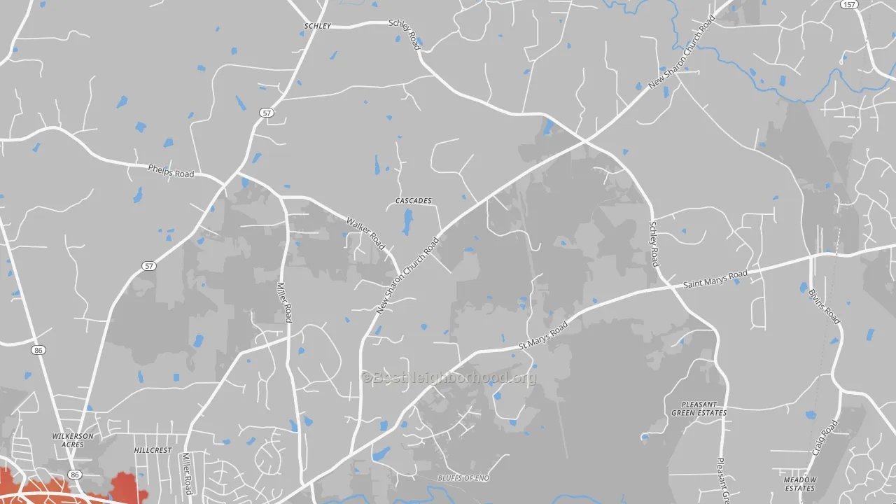Transit Grade map of Schley, NC