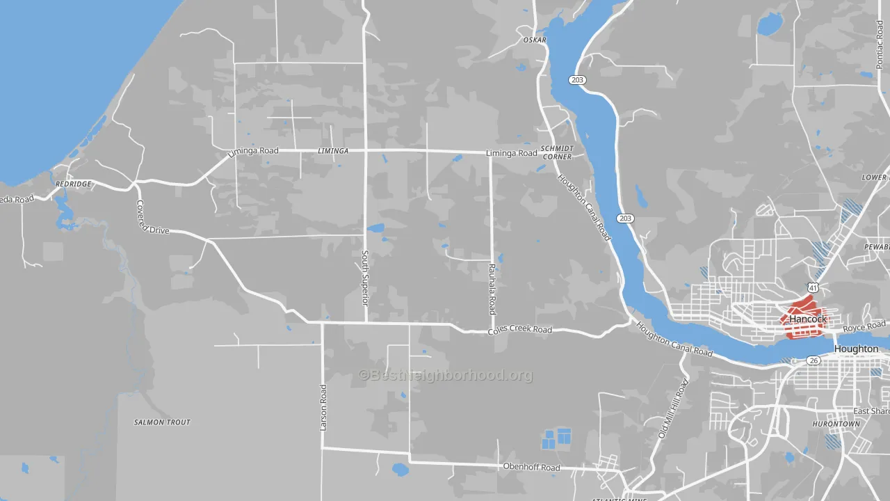 Transit Grade map of Schmidt Corner, MI