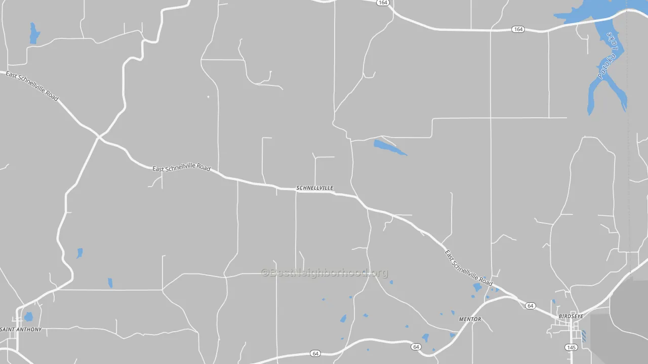 Transit Grade map of Schnellville, IN