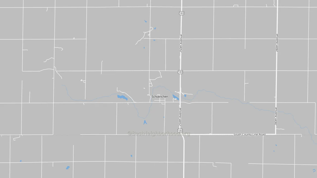 Transit Grade map of Schoenchen, KS