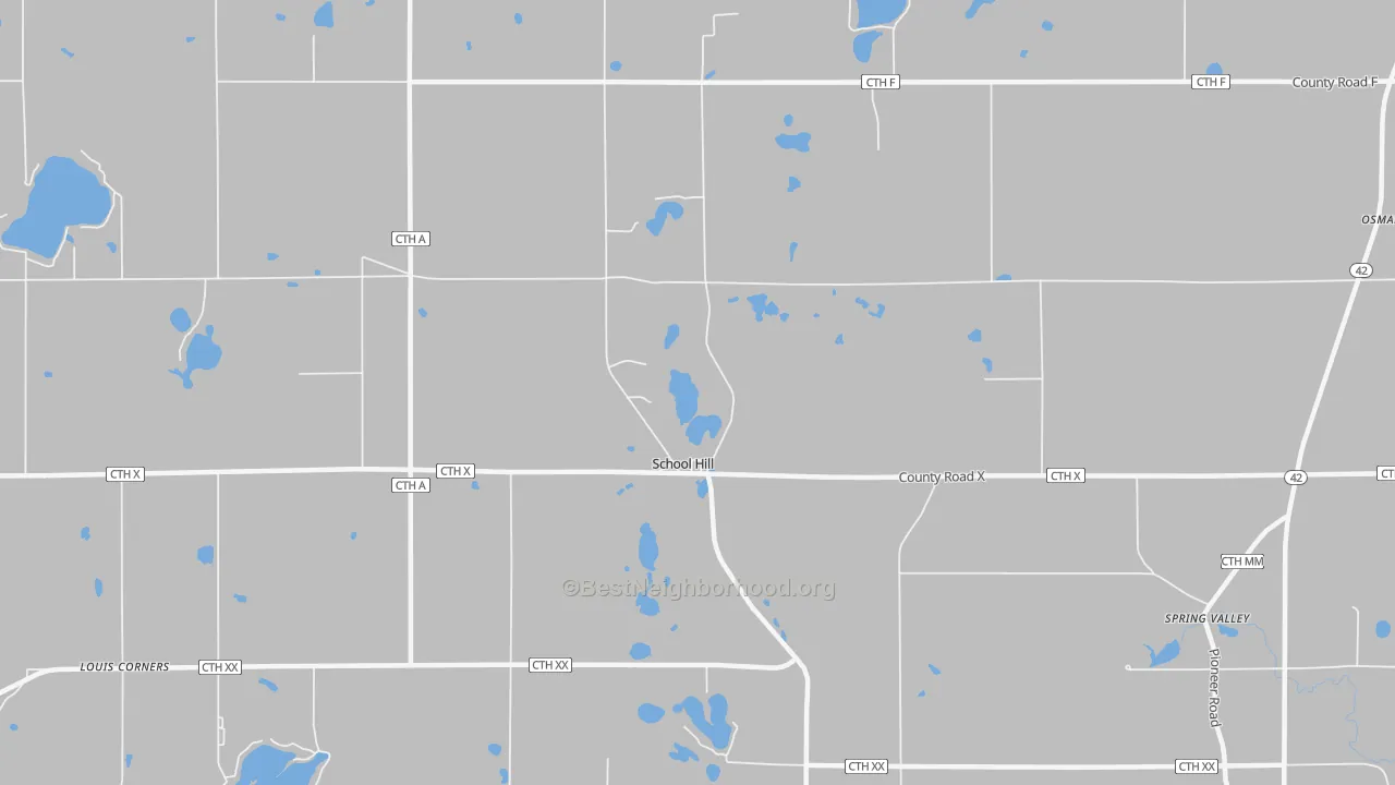 Transit Grade map of School Hill, WI