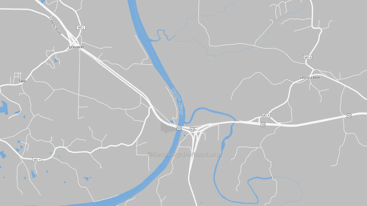 Transit Grade map of Schubert, MO