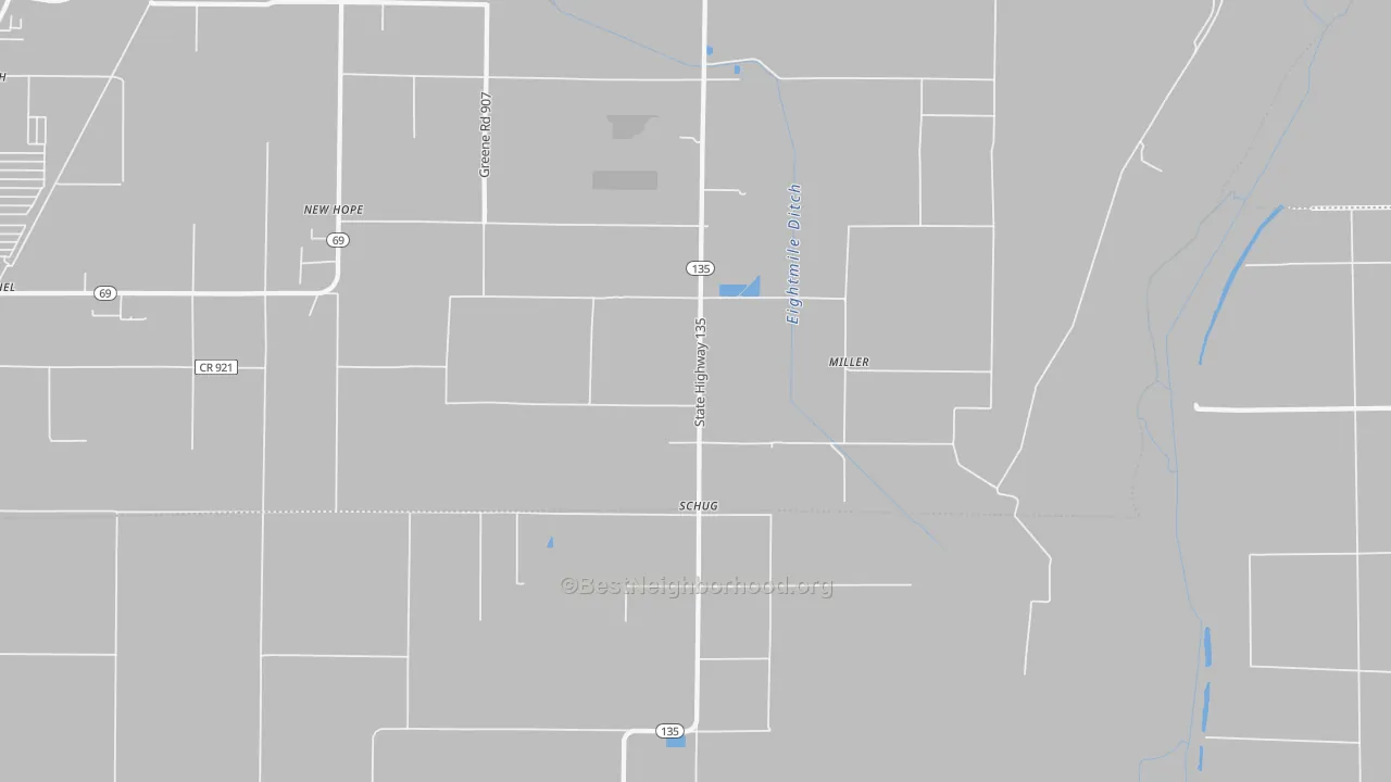 Transit Grade map of Schug, AR