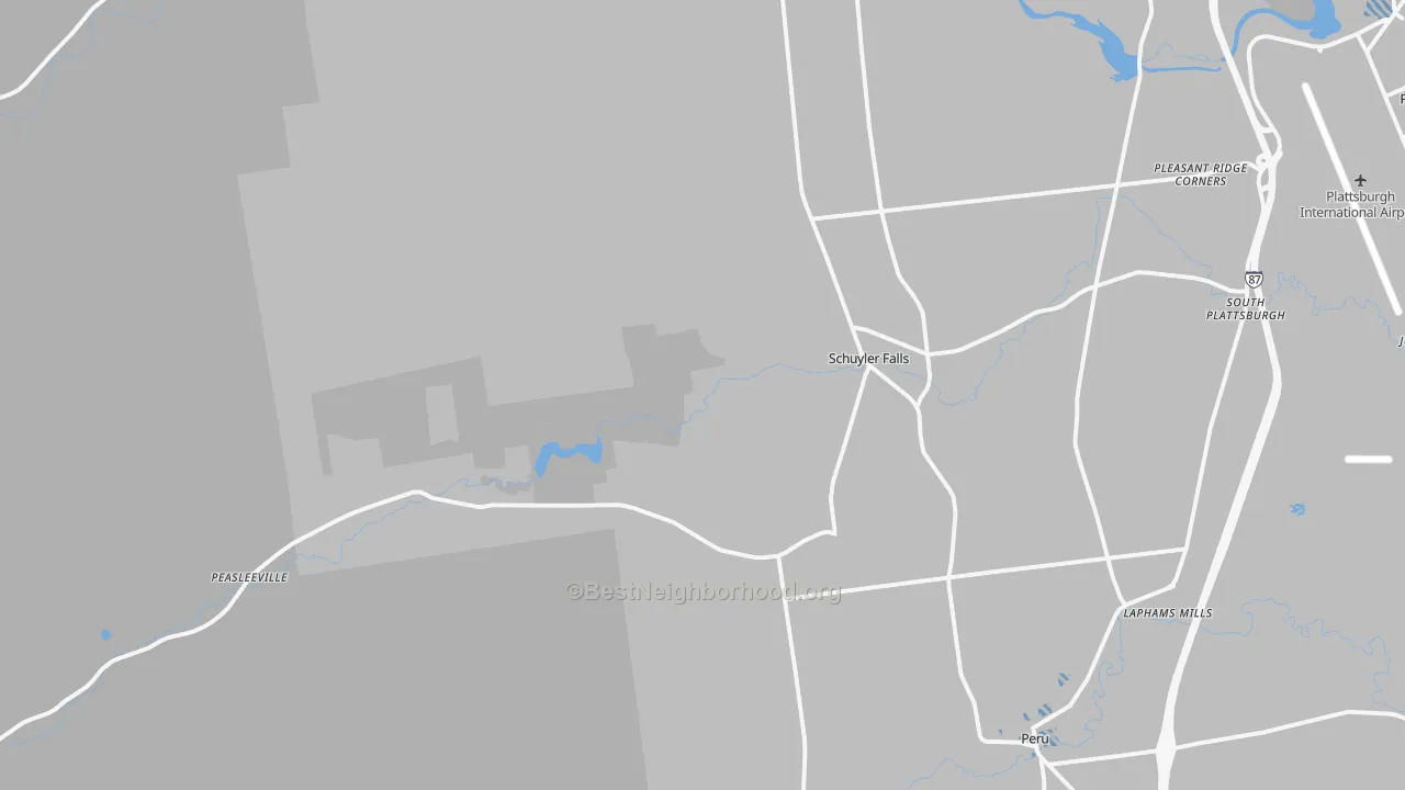Transit Grade map of Schuyler Falls, NY