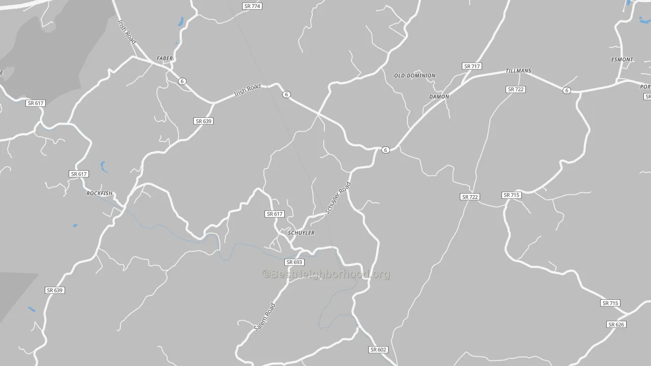 Transit Grade map of Schuyler, VA