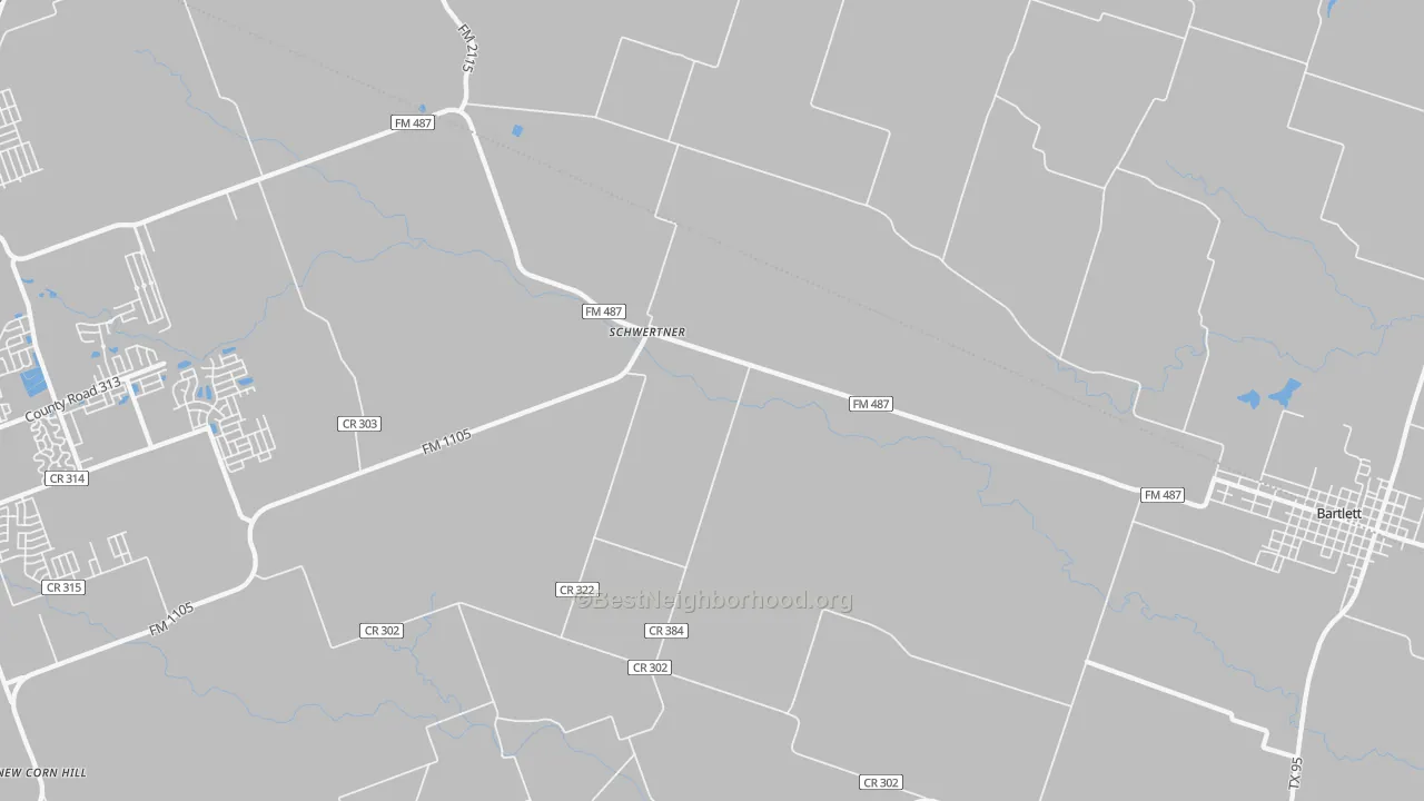 Transit Grade map of Schwertner, TX