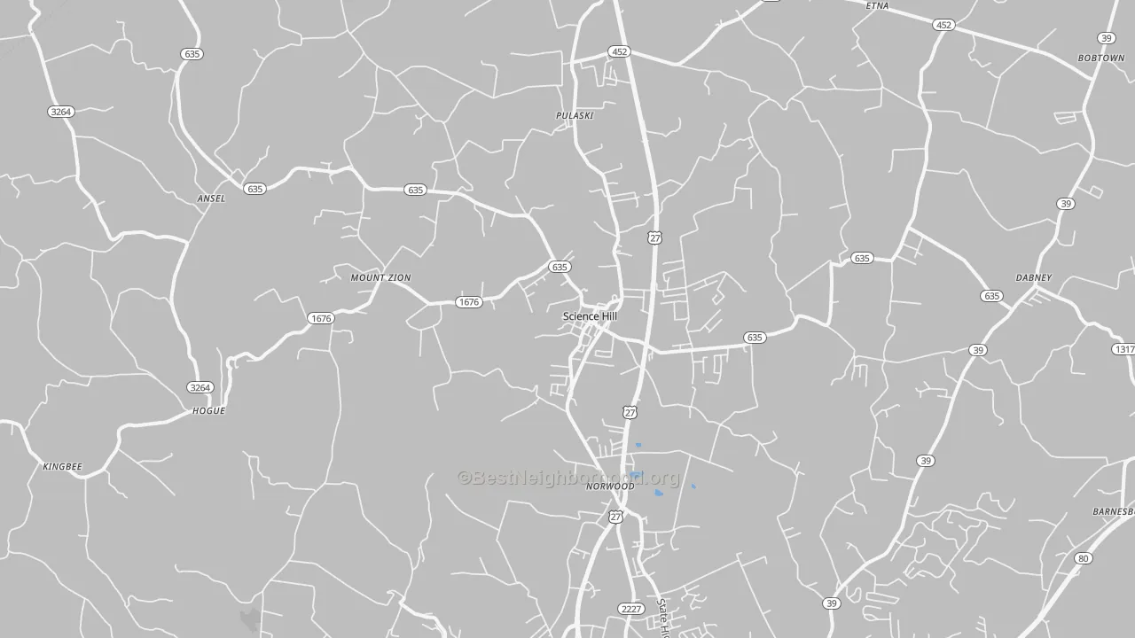 Transit Grade map of Science Hill, KY