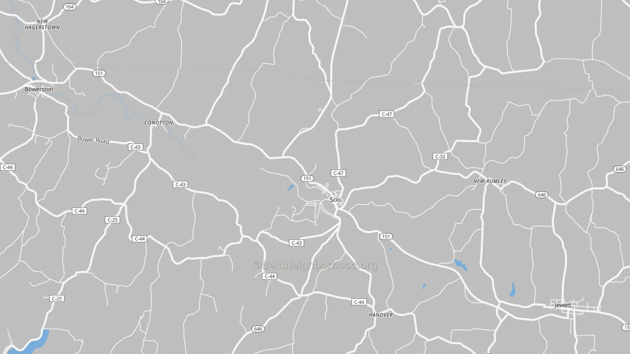 Transit Grade map of Scio, OH