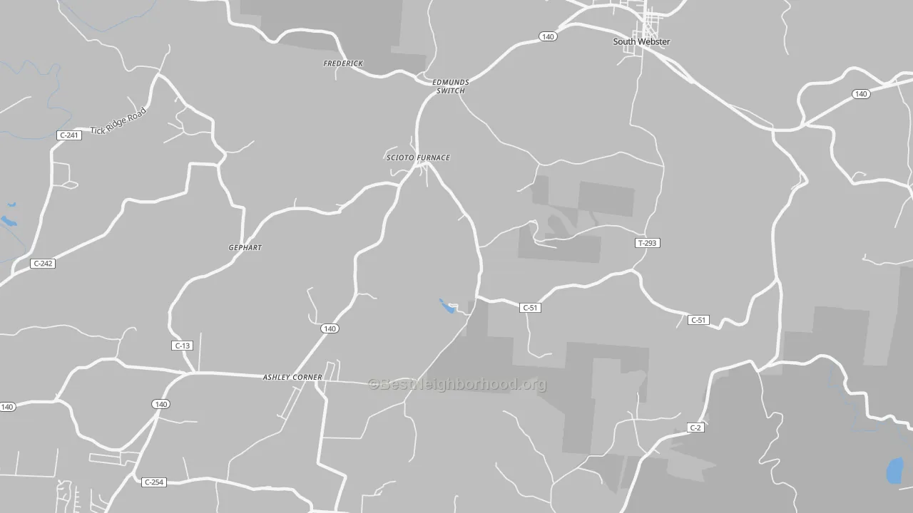 Transit Grade map of Scioto Furnace, OH