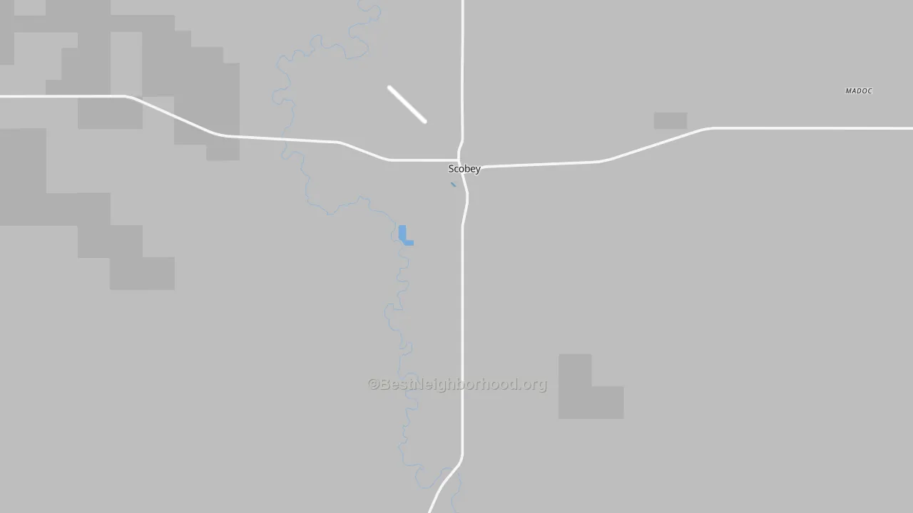 Transit Grade map of Scobey, MT