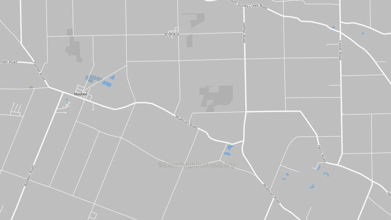Transit Grade map of Scofield, MI