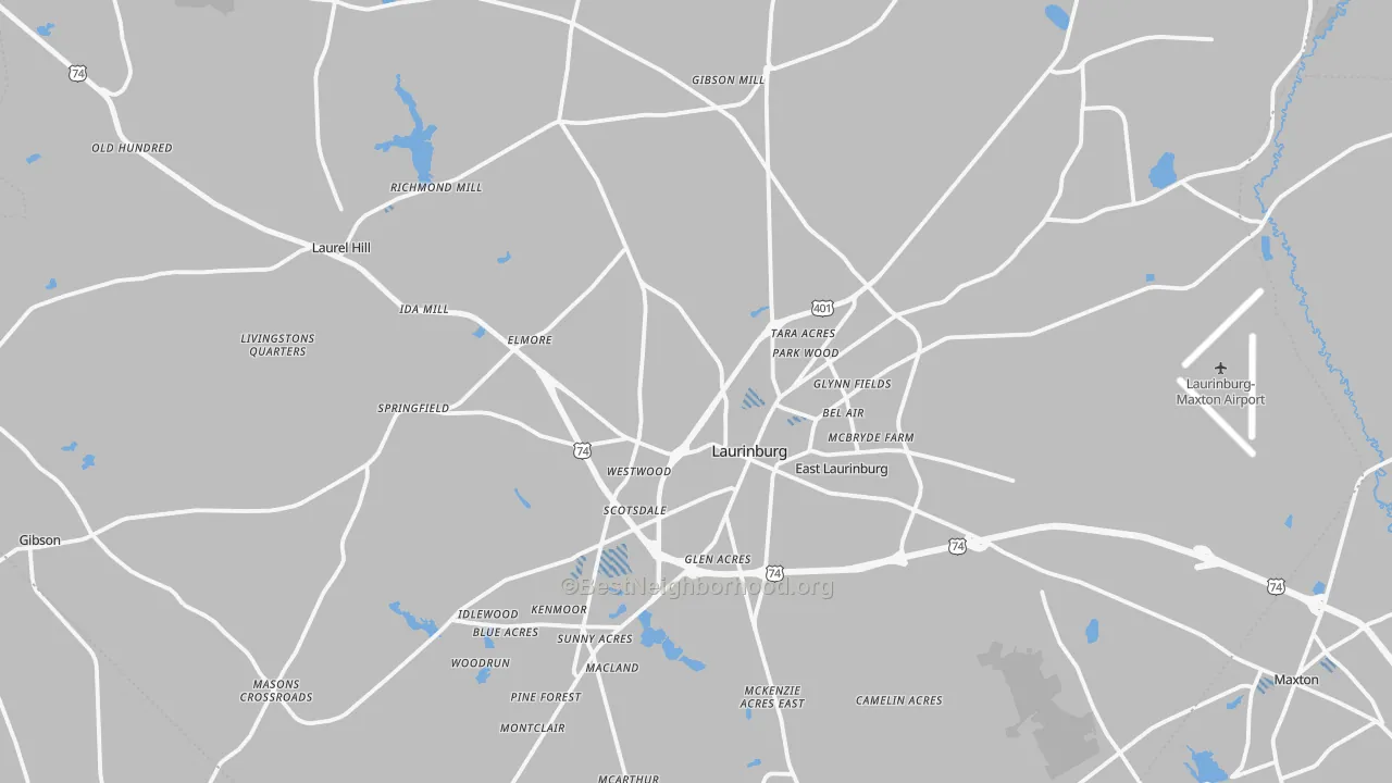 Transit Grade map of Scotland County, NC