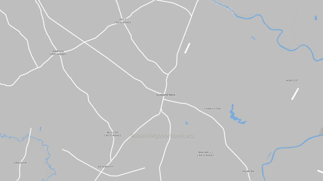 Transit Grade map of Scotland Neck, NC