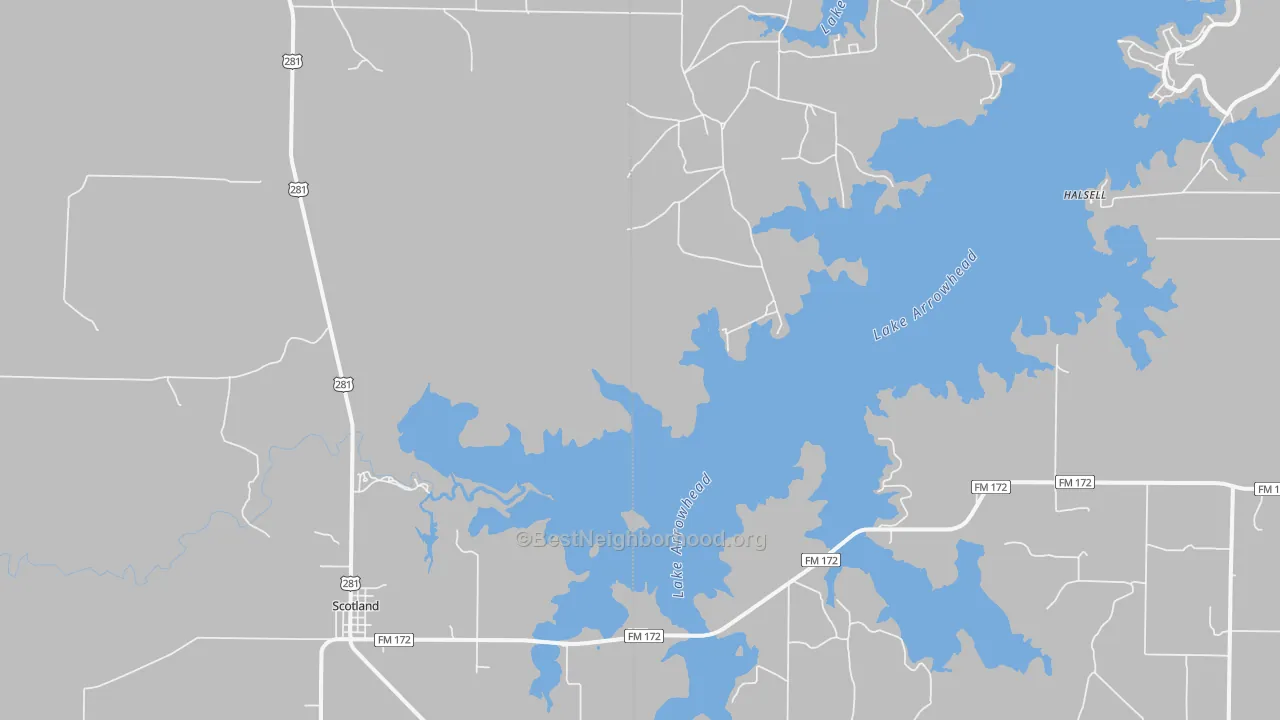 Transit Grade map of Scotland, TX