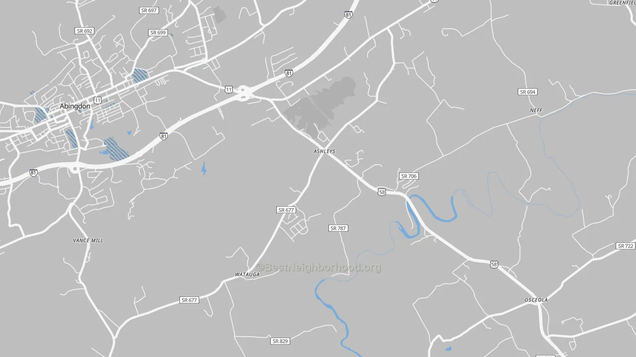 Transit Grade map of Scott Addition, VA