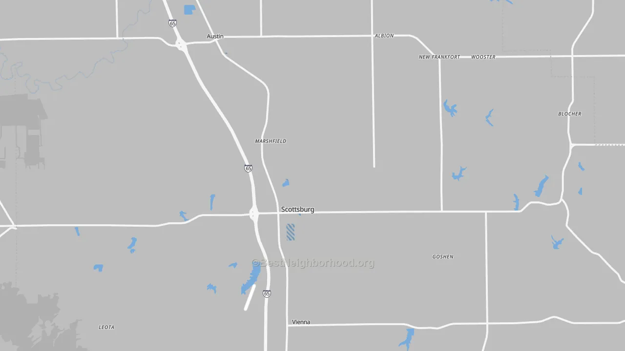 Transit Grade map of Scott County, IN