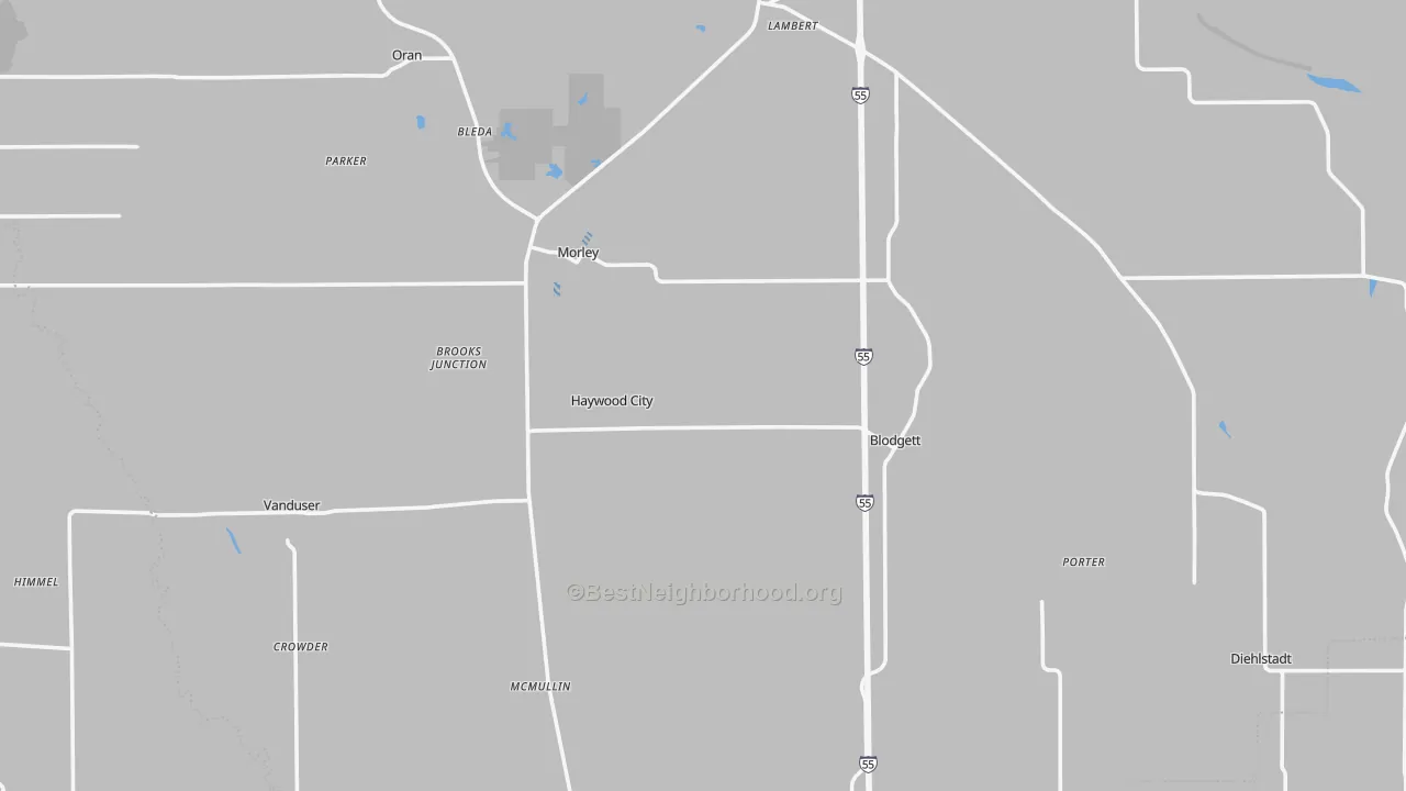 Transit Grade map of Scott County, MO