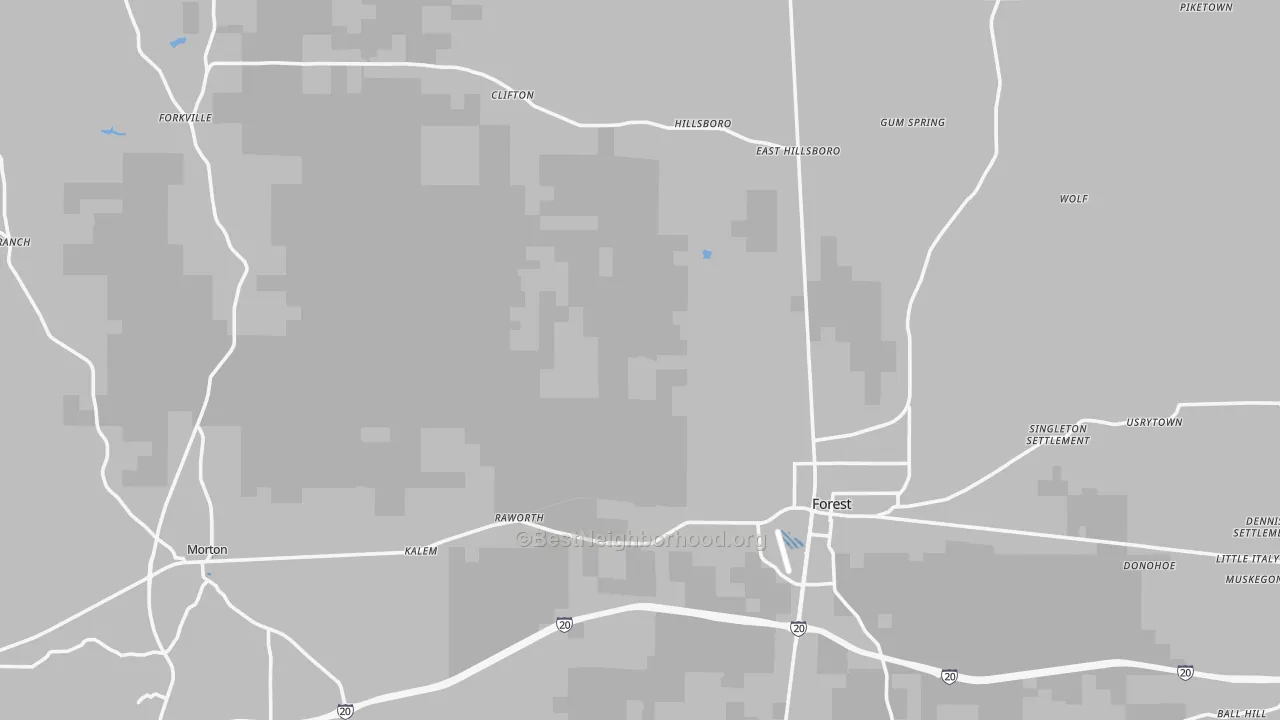 Transit Grade map of Scott County, MS