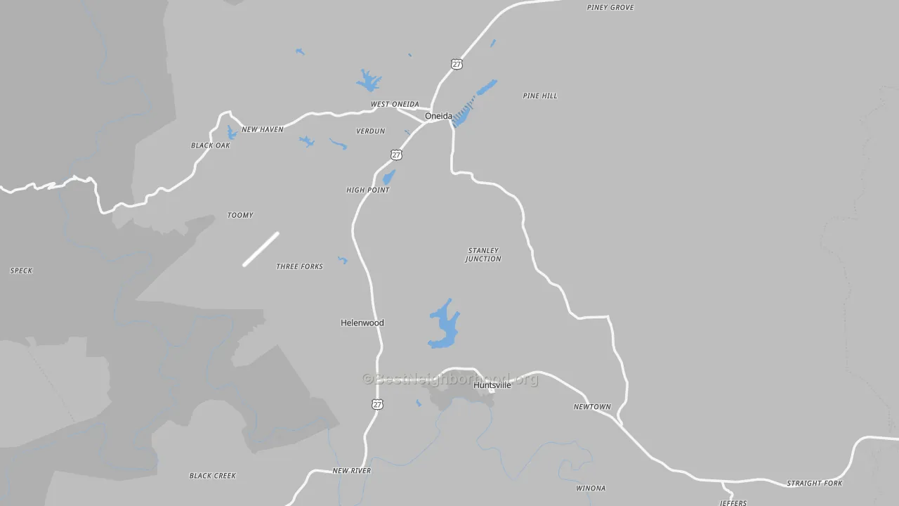 Transit Grade map of Scott County, TN