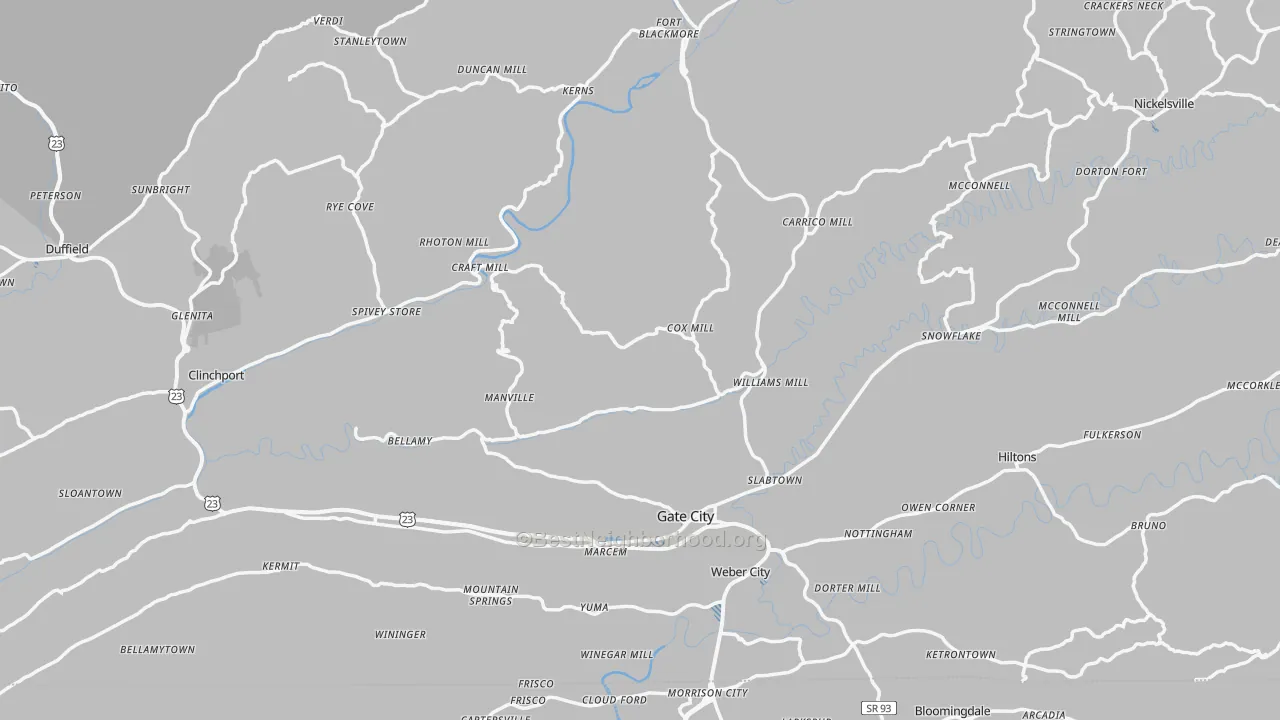 Transit Grade map of Scott County, VA