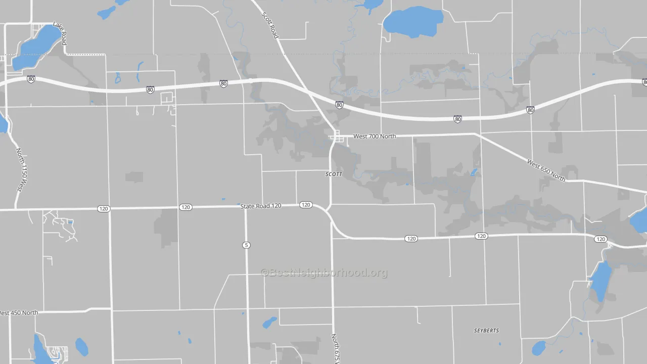 Transit Grade map of Scott, IN