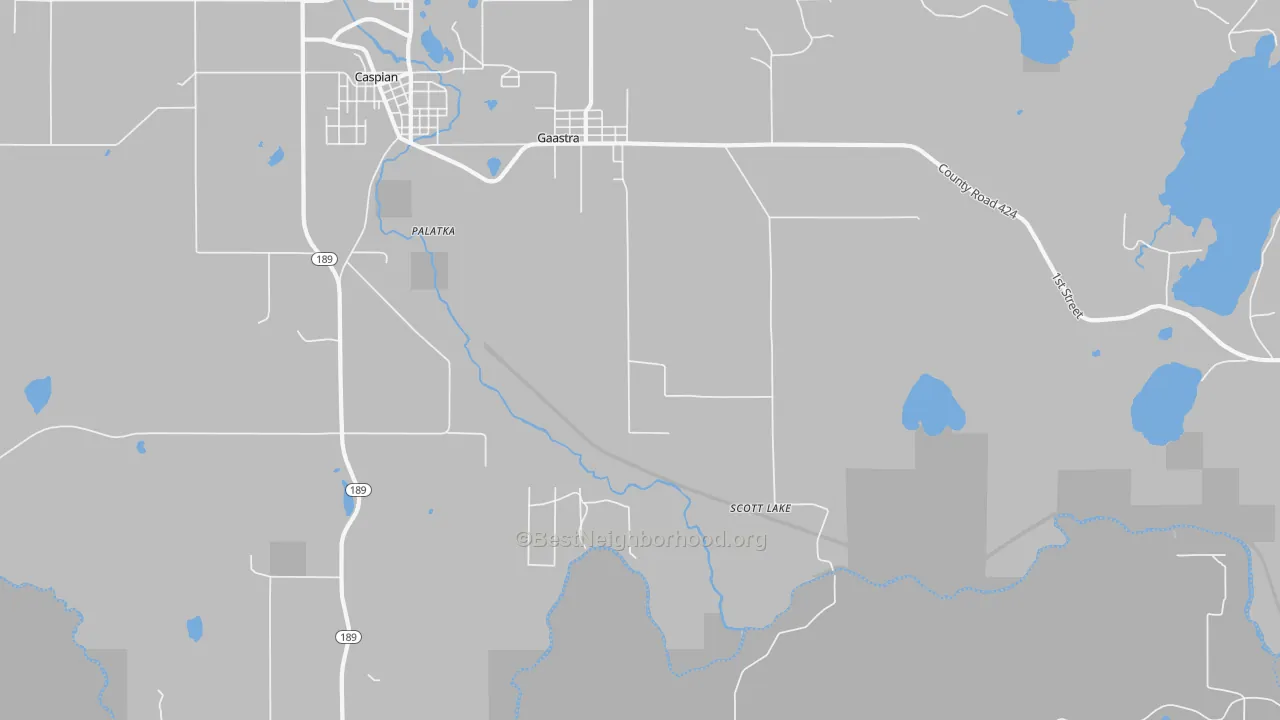 Transit Grade map of Scott Lake, MI
