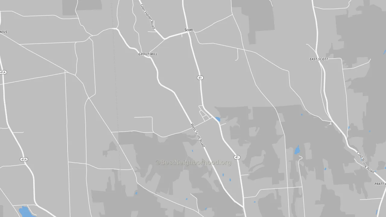 Transit Grade map of Scott, NY