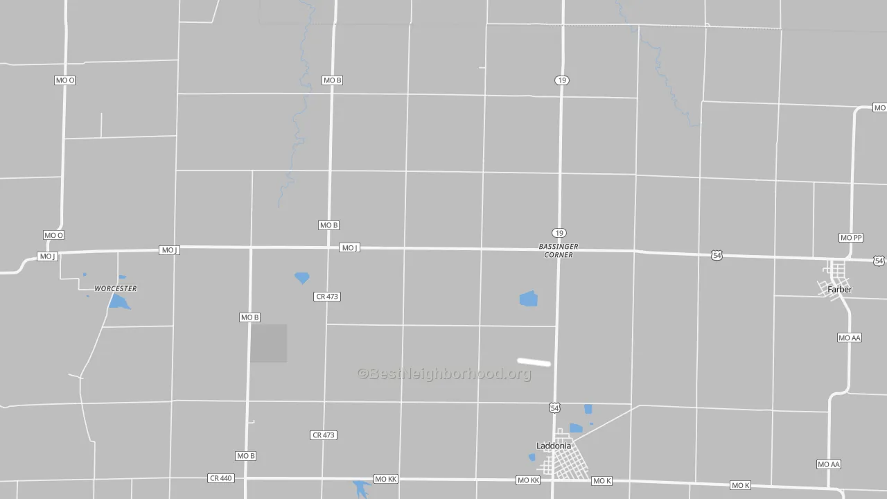 Transit Grade map of Scotts Corner, MO