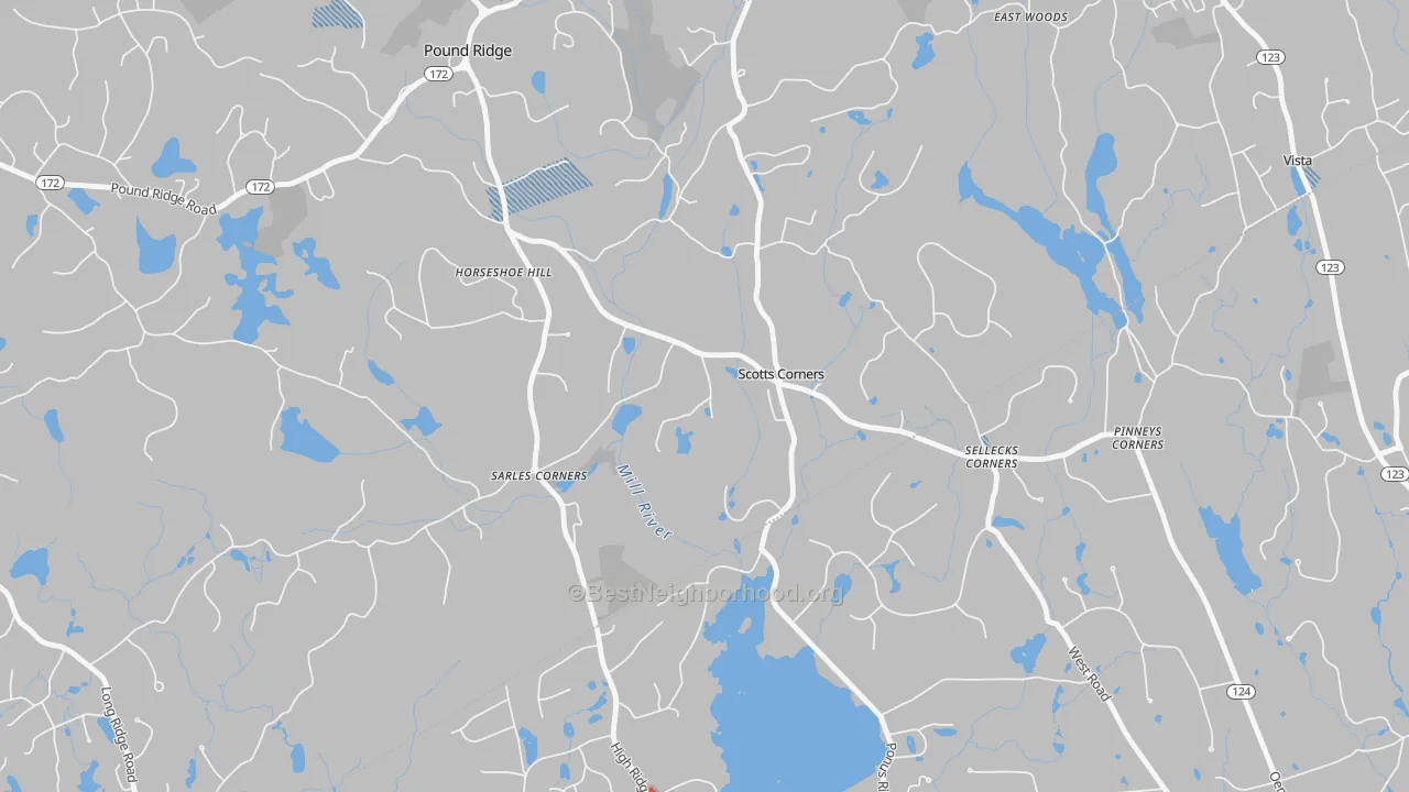 Transit Grade map of Scotts Corners, NY
