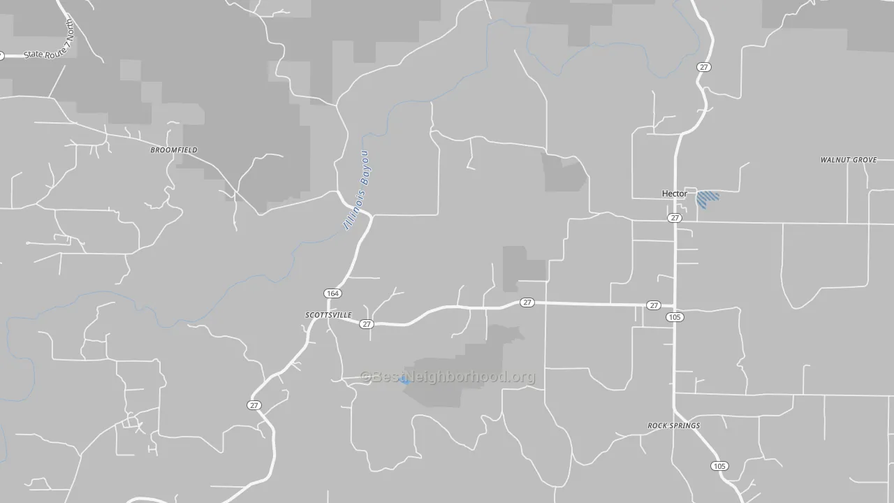 Transit Grade map of Scottsville, AR