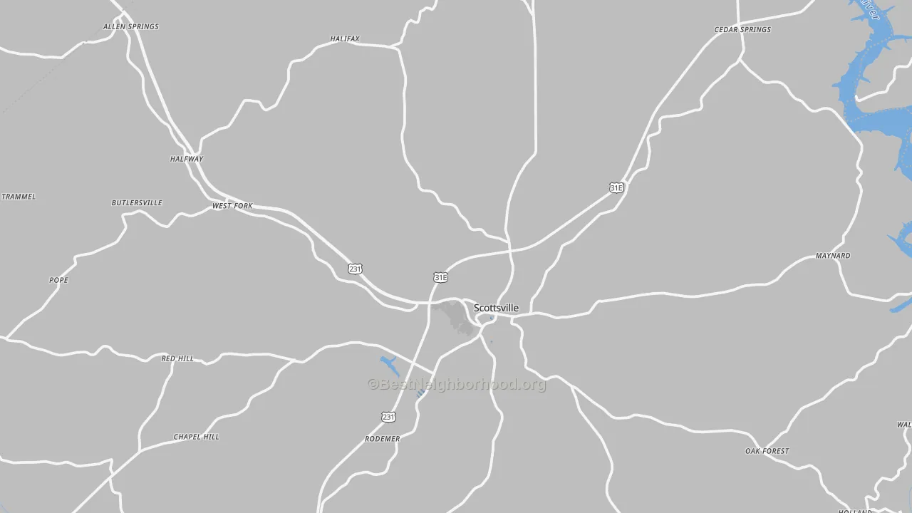 Transit Grade map of Scottsville, KY