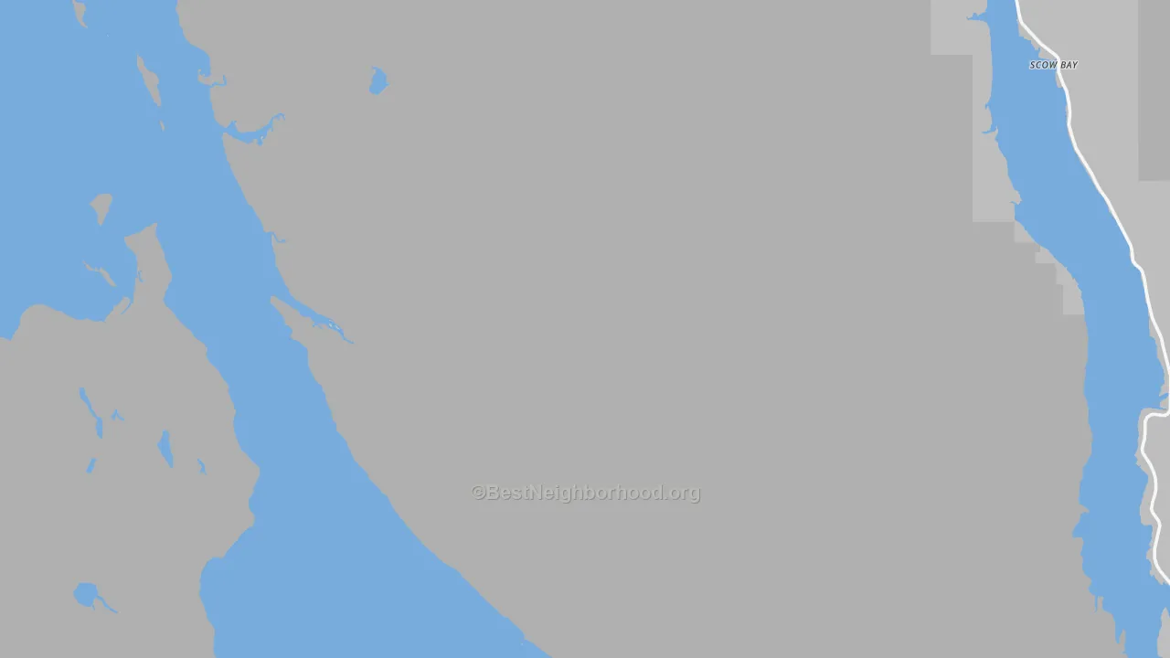 Transit Grade map of Scow Bay, AK