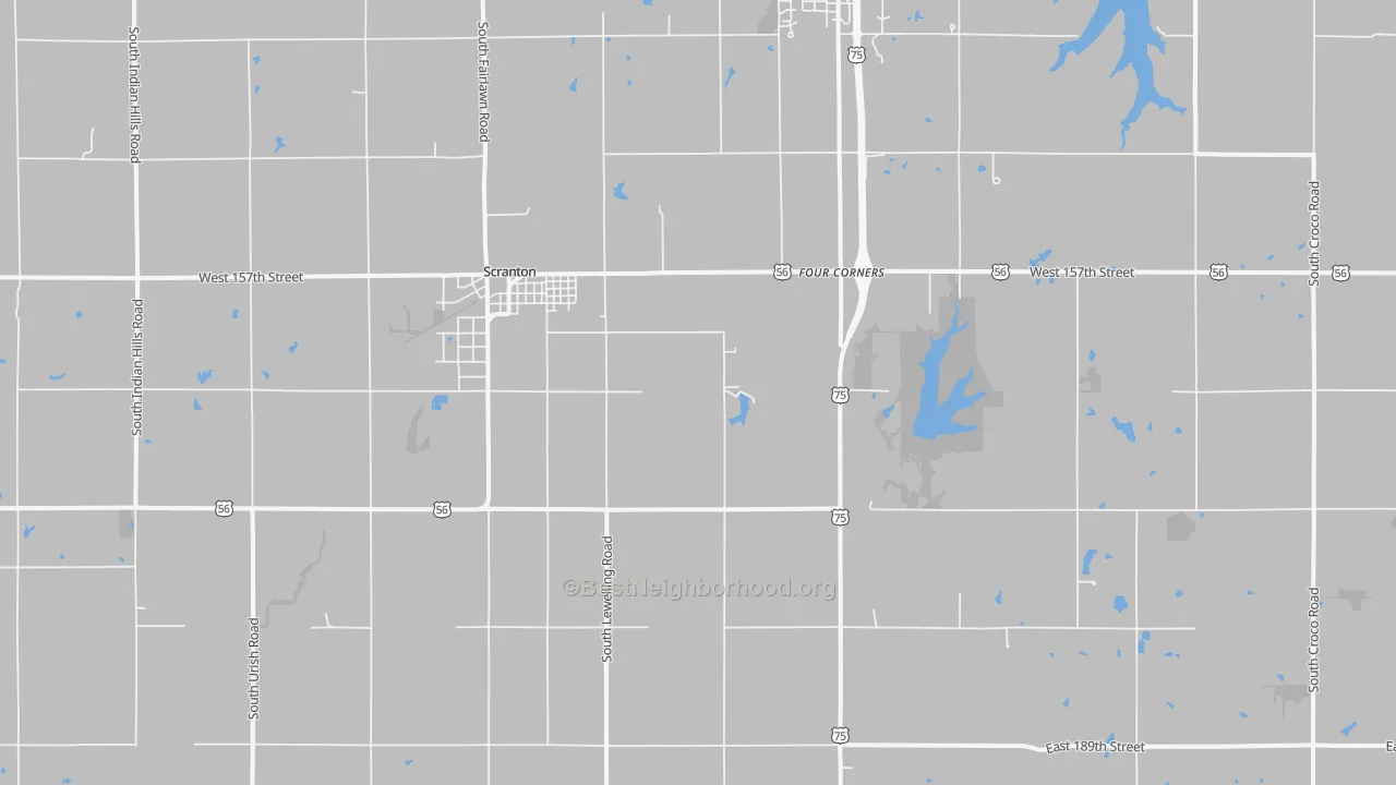 Transit Grade map of Scranton, KS