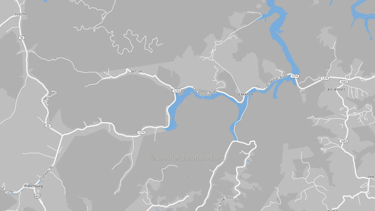 Transit Grade map of Scranton, KY
