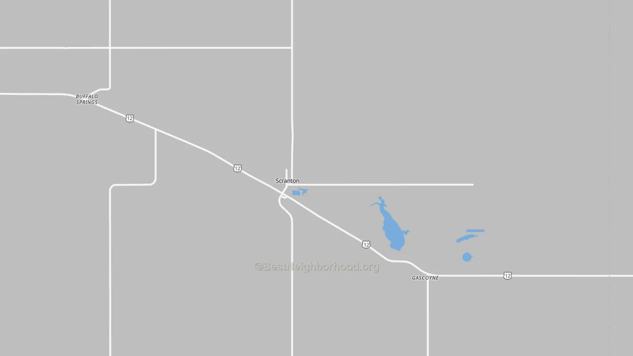 Transit Grade map of Scranton, ND