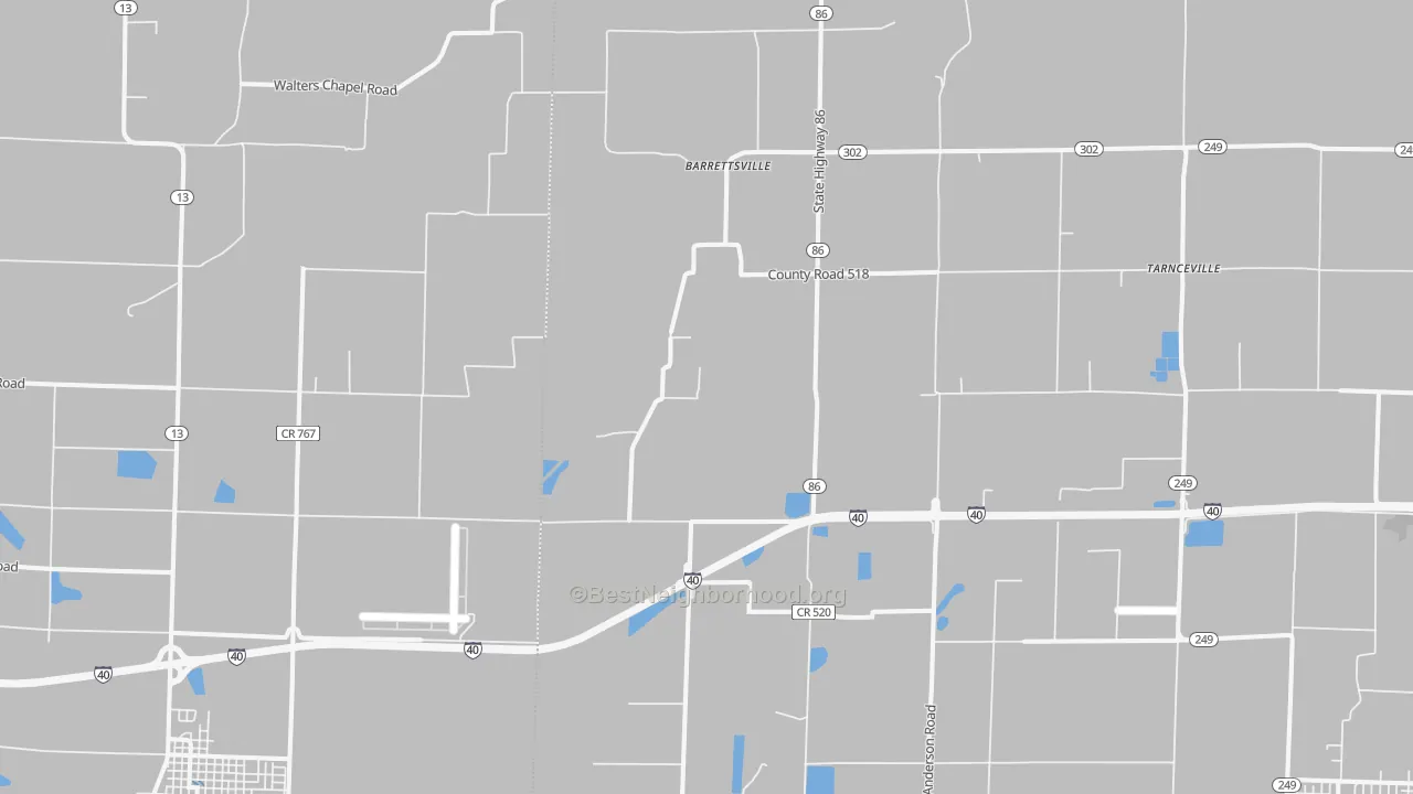 Transit Grade map of Screeton, AR