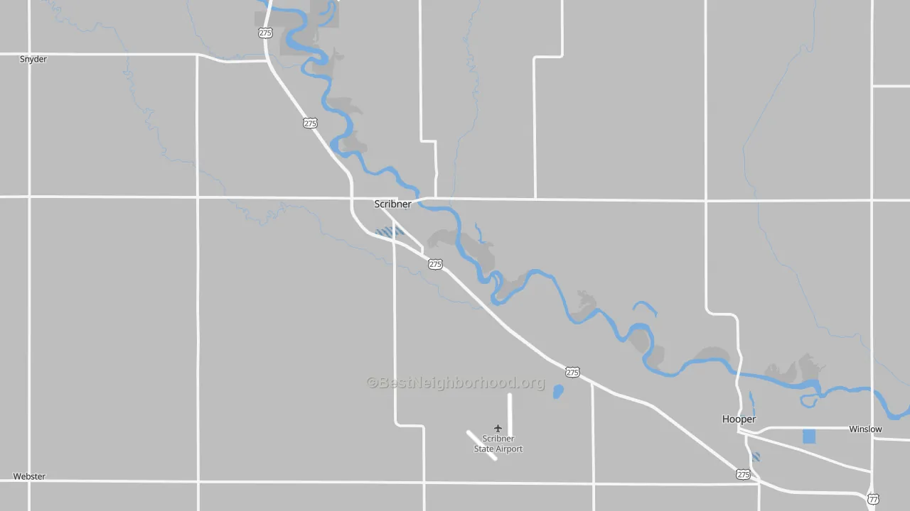 Transit Grade map of Scribner, NE