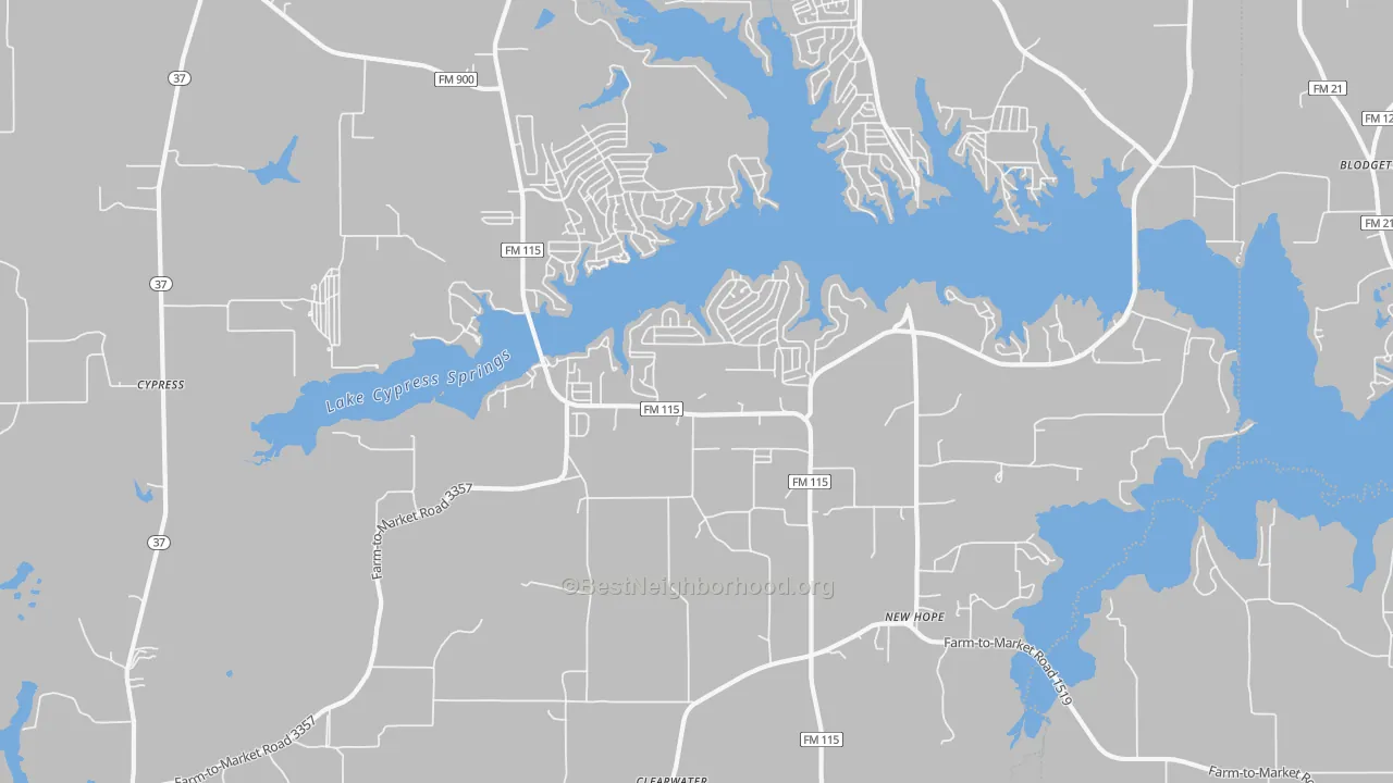 Transit Grade map of Scroggins, TX