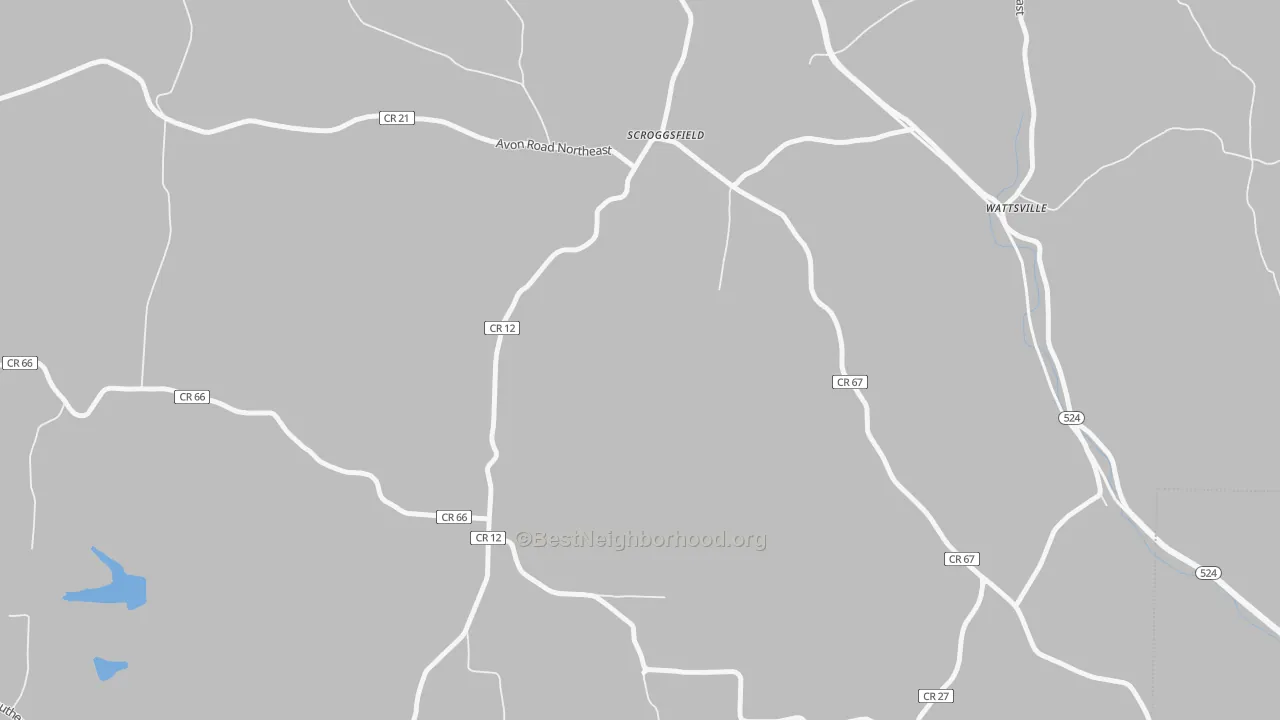 Transit Grade map of Scroggsfield, OH