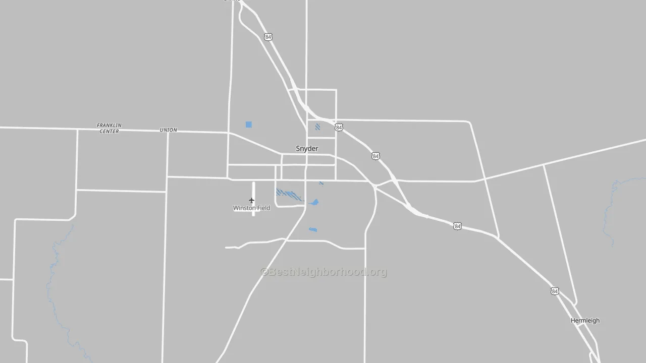 Transit Grade map of Scurry County, TX