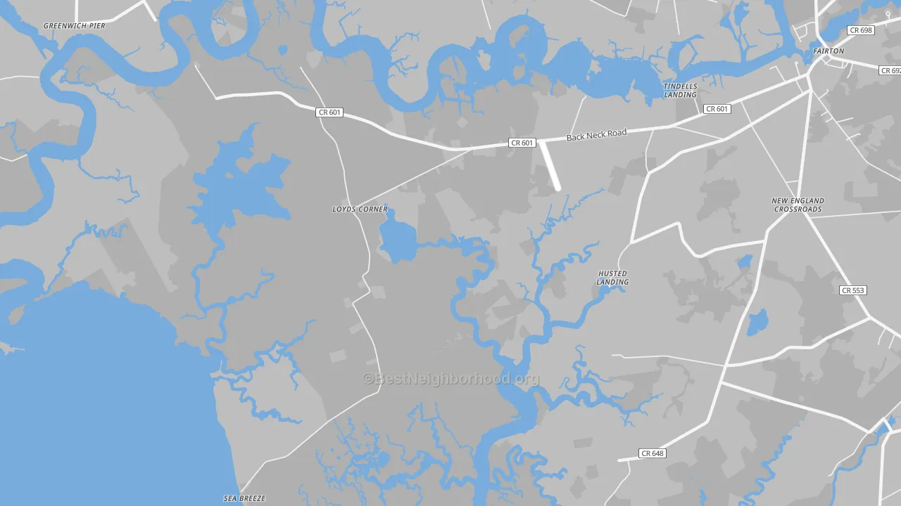 Transit Grade map of Sea Breeze, NJ