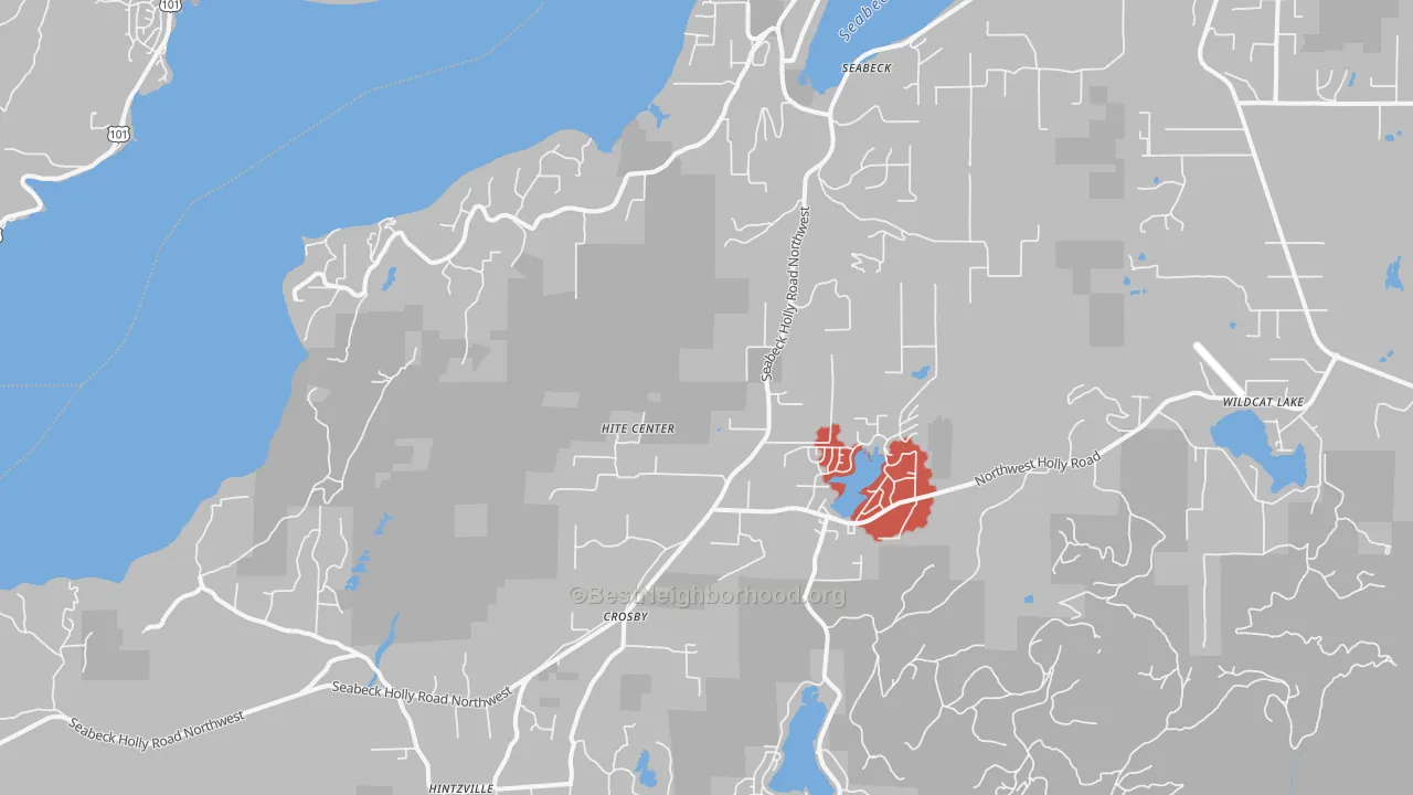 Transit Grade map of Seabeck, WA