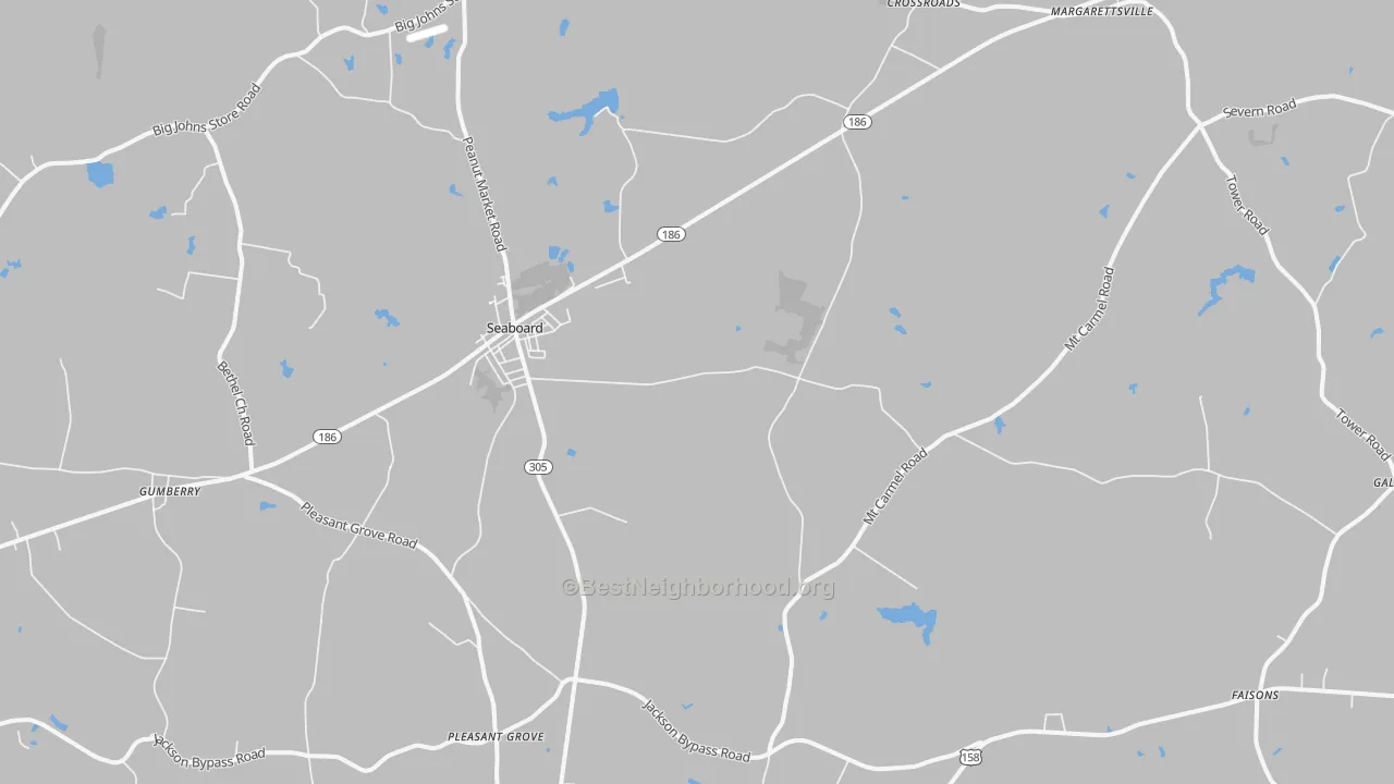 Transit Grade map of Seaboard, NC