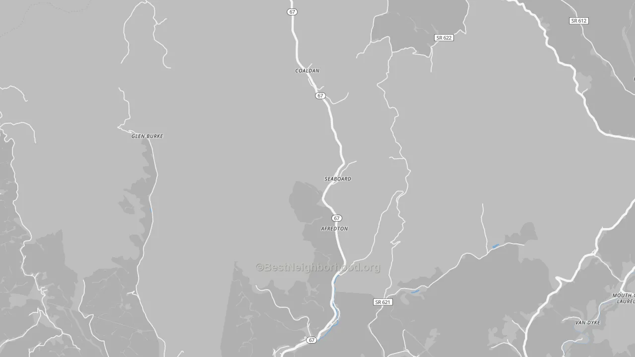 Transit Grade map of Seaboard, VA