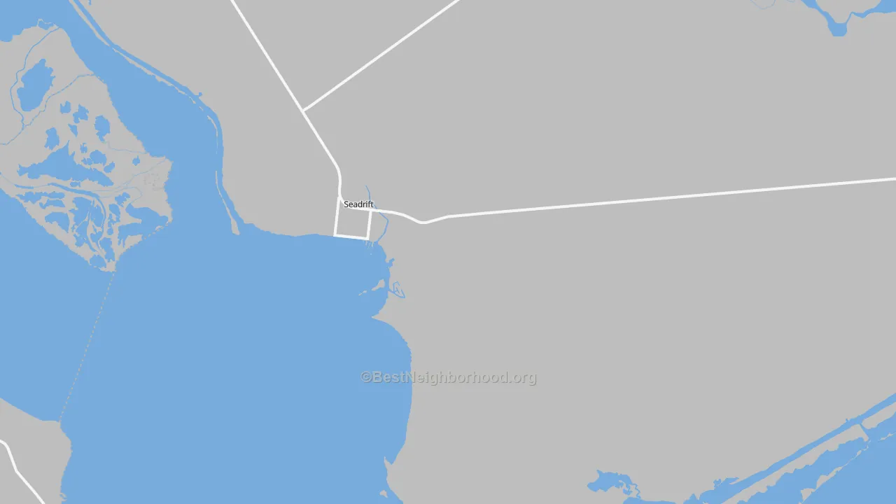 Transit Grade map of Seadrift, TX
