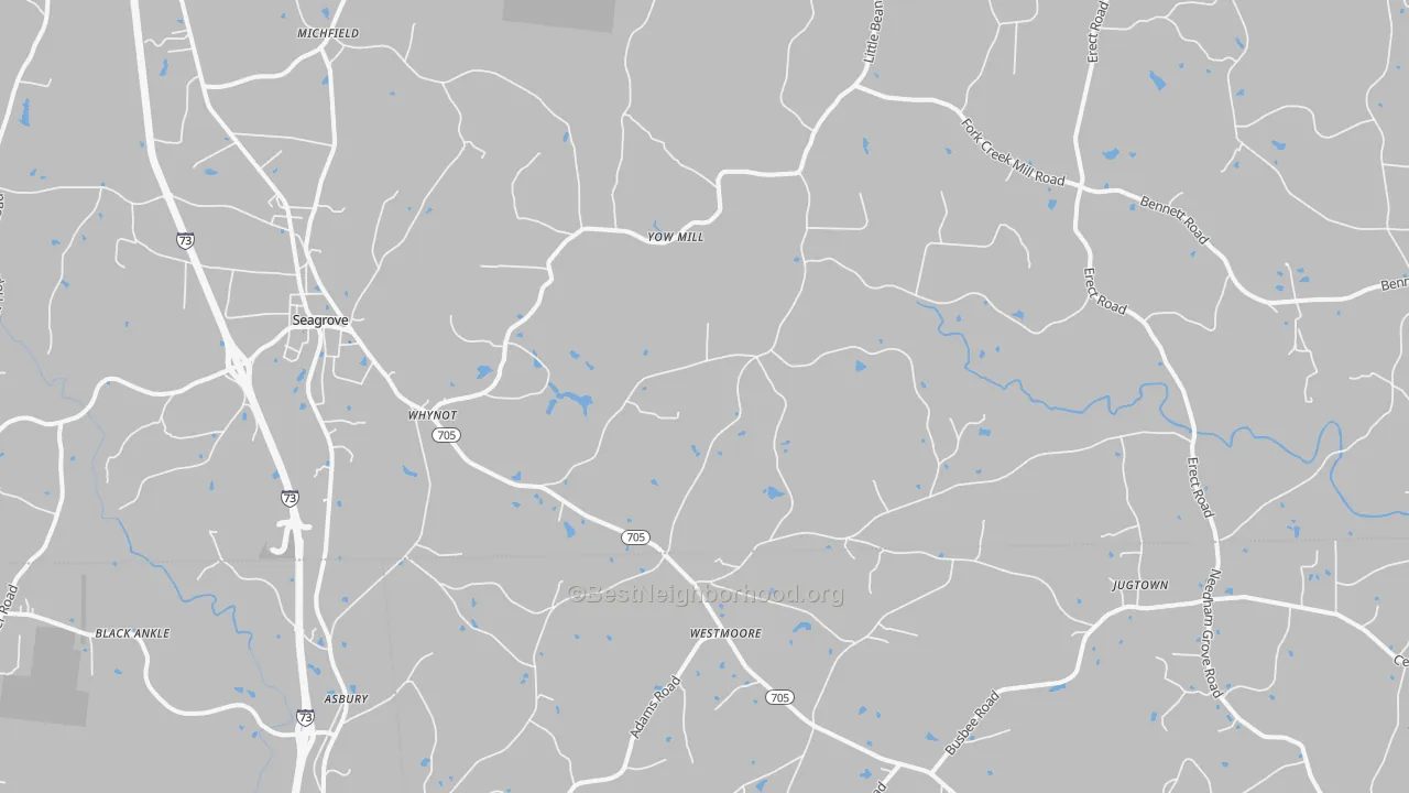 Transit Grade map of Seagrove, NC
